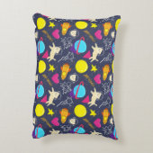 宇宙猫模様 アクセントクッション (裏面(縦))