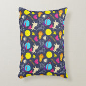 宇宙猫模様 アクセントクッション (正面(垂直))