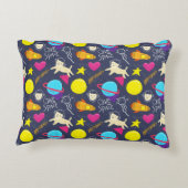 宇宙猫模様 アクセントクッション (裏面)