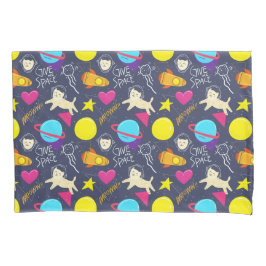 宇宙猫模様 枕カバー