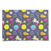 宇宙猫模様 枕カバー (正面右)