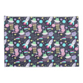 宇宙猫模様 枕カバー (裏面-右)