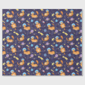 宇宙猫用ラッピング紙 ラッピングペーパー (フラット)