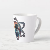 宇宙猫科学 カフェラテマグ (右アングル)