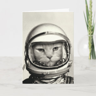 宇宙猫誕生日カード カード