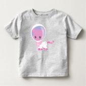 宇宙猫，かわいい猫，コスモナウ，宇宙飛行士，宇宙 トドラーTシャツ (正面)