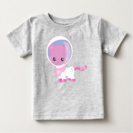 宇宙猫，かわいい猫，コスモナウ，宇宙飛行士，宇宙 ベビーTシャツ