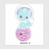 宇宙猫,かわいい猫,宇宙飛行士,コスモナウ,惑星 シール (シート)