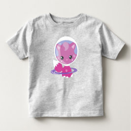 宇宙猫，かわいい猫，宇宙，コスモナウ，宇宙飛行士 トドラーTシャツ