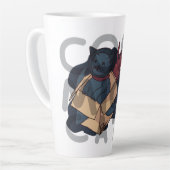 宇宙猫 カフェラテマグ (左アングル)