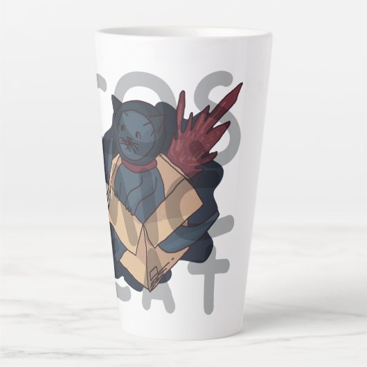 宇宙猫 カフェラテマグ (正面)