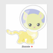宇宙猫,コスモナウ,宇宙飛行士,宇宙,かわいい猫 シール (シート)