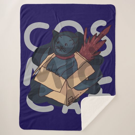 宇宙猫 シェルパブランケット (正面)