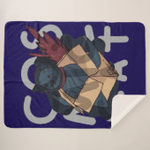 宇宙猫 シェルパブランケット (正面(横))