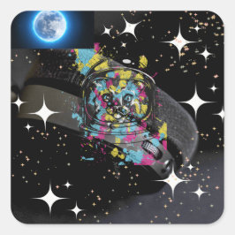 宇宙猫 スクエアシール
