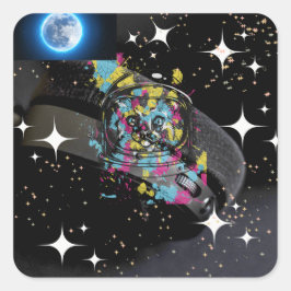 宇宙猫 スクエアシール