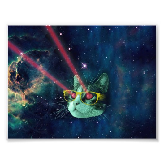 宇宙猫 フォトプリント (正面)