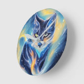 宇宙猫 ラウンド壁時計 (傾斜)