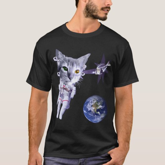 宇宙猫 Tシャツ (正面)