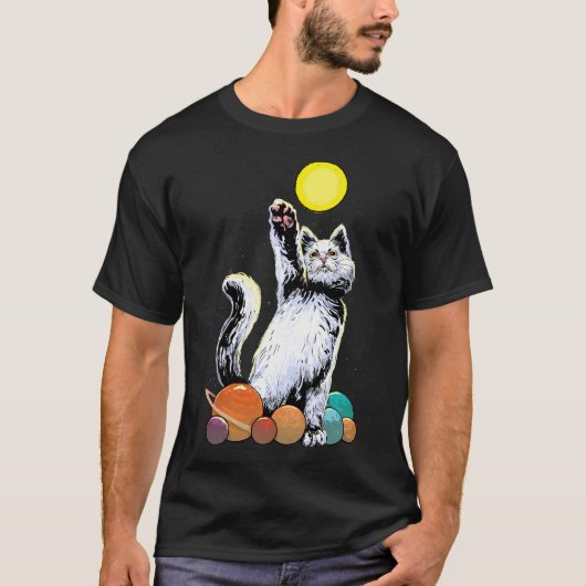 宇宙猫 Tシャツ (正面)