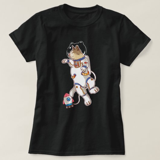 宇宙猫Tシャツ Tシャツ (デザイン正面)