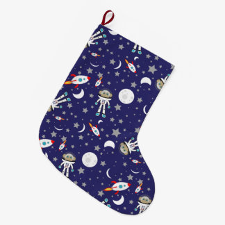 宇宙猿のクリスマスのストッキング ラージクリスマスストッキング