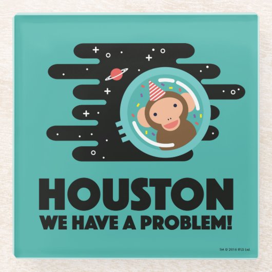 宇宙猿 ガラスコースター (正面)