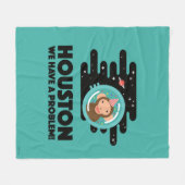 宇宙猿 フリースブランケット (正面(横))