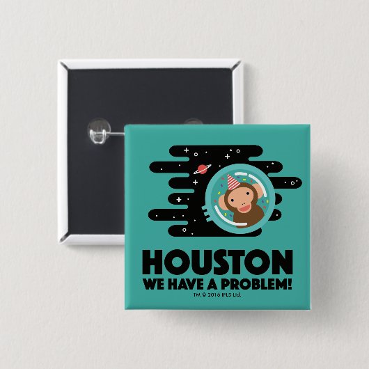 宇宙猿 缶バッジ (正面&裏面)