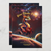 宇宙王室のの大蛇 招待状 (正面/裏面)