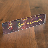 宇宙王室のの星蛇。 デスクネームプレート (側面)