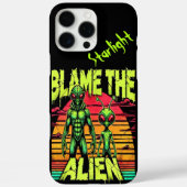 宇宙環境のエイリアンを非難する Case-Mate iPhoneケース (裏面)