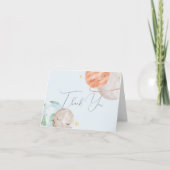 宇宙用ベビーシャワーサンキューカード サンキューカード (正面)