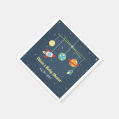 宇宙用ベビーシャワーパーティー用品 スタンダードカクテルナプキン (角)