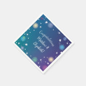 宇宙用ベビーシャワー銀河系 スタンダードカクテルナプキン (角)