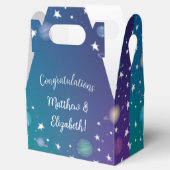 宇宙用ベビーシャワー銀河系 フェイバーボックス (オープン)