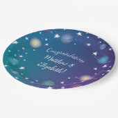 宇宙用ベビーシャワー銀河系 ペーパープレート (アングル)