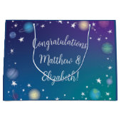 宇宙用ベビーシャワー銀河系 ラージペーパーバッグ (正面)