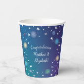宇宙用ベビーシャワー銀河系 紙コップ (正面)