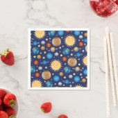 宇宙用ベビーシャワー スタンダードカクテルナプキン (インサイチュ)