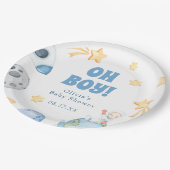 宇宙用ベビーシャワー ペーパープレート (アングル)