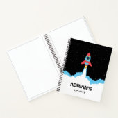 宇宙用ロケット打ち上げ ノートブック (内部)