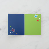 宇宙用ロケット折り畳みサンキューカード サンキューカード (内部)