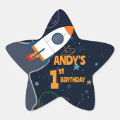 宇宙男女兼用初の誕生日パーティー 星シール (正面)