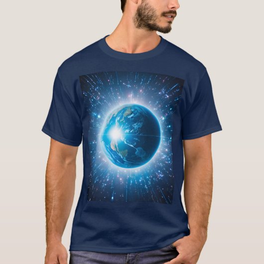 宇宙疑問に思の宇宙 Tシャツ (正面)