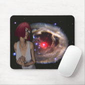 宇宙疑問に思 マウスパッド (マウス)