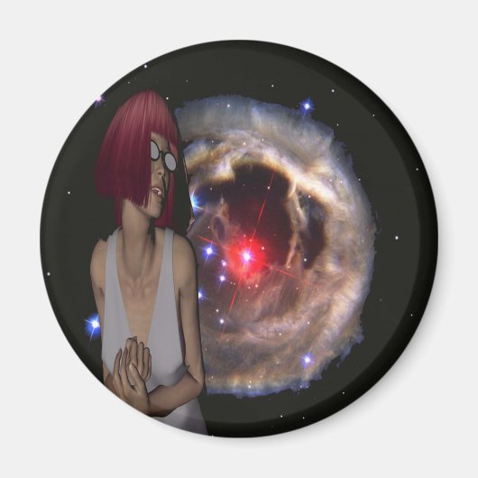 宇宙疑問に思 マグネット (正面)