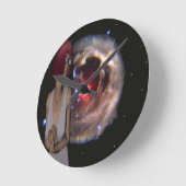 宇宙疑問に思 ラウンド壁時計 (傾斜)