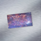 宇宙白熱［赤熱］光を放つの明るい銀河系 マグネット名刺 (インサイチュ)