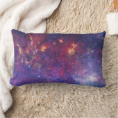 宇宙白熱［赤熱］光を放つの明るい銀河系 ランバークッション (ブランケット)